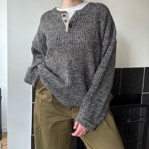 Cozy Gray Knit Sweater